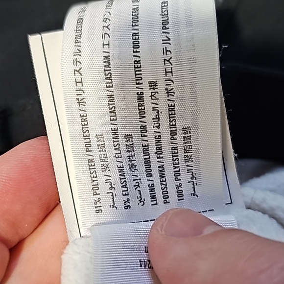 Hollister large black and white fleece lining zip up jacket - Picture 6 of 8